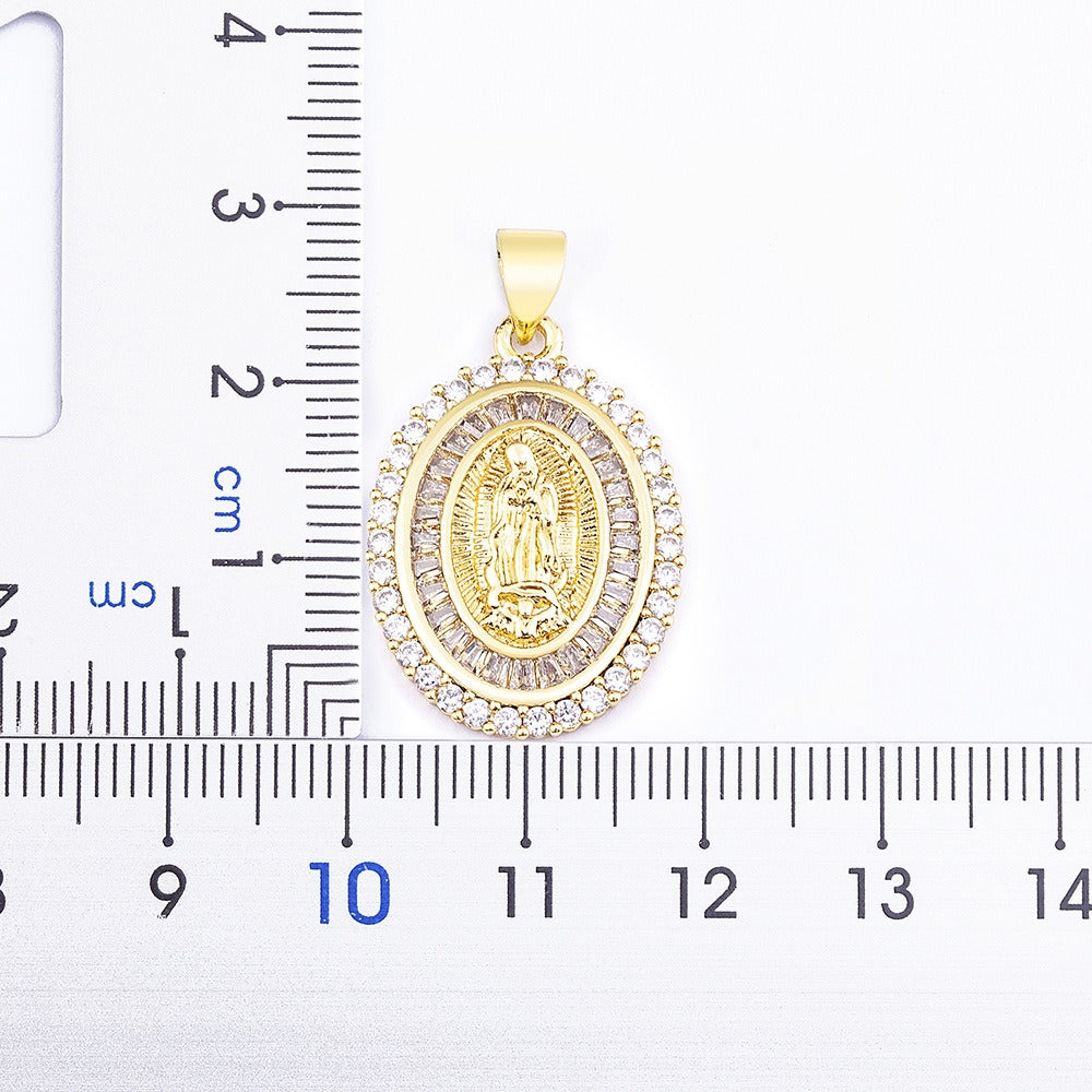 Medalla Santísima Virgen de Guadalupe - Baño en Oro 18k