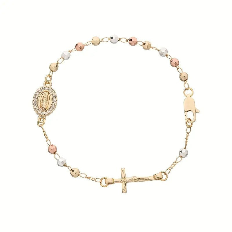 Delicate Cross Bracelet Gold-Plated