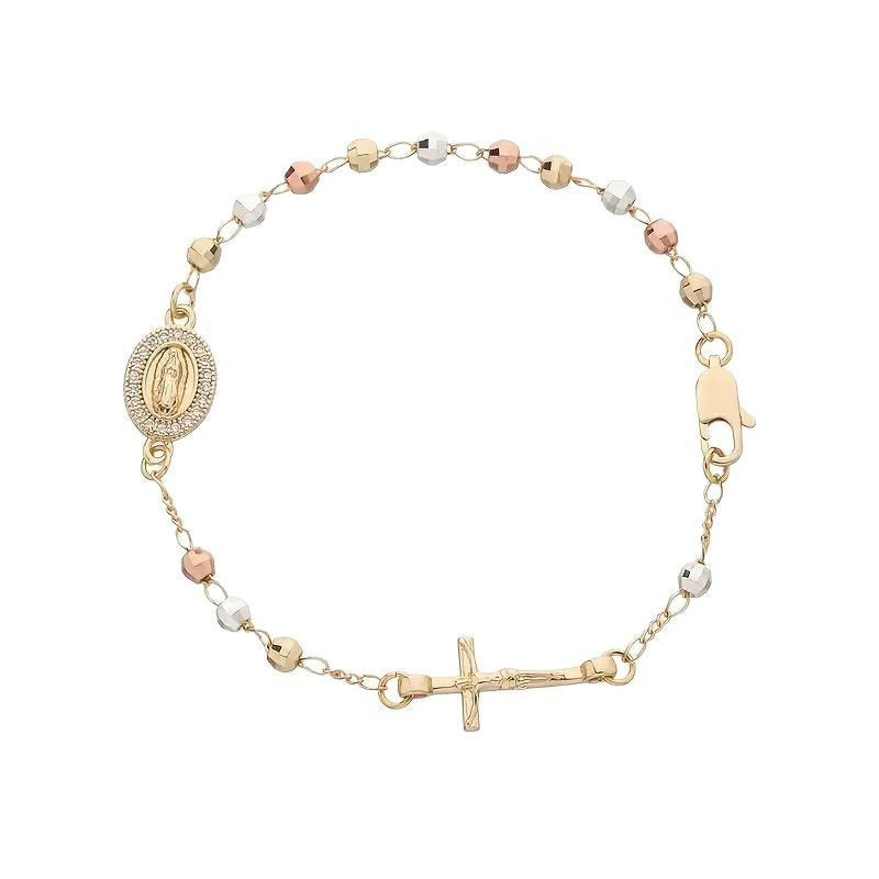Delicate Cross Bracelet Gold-Plated