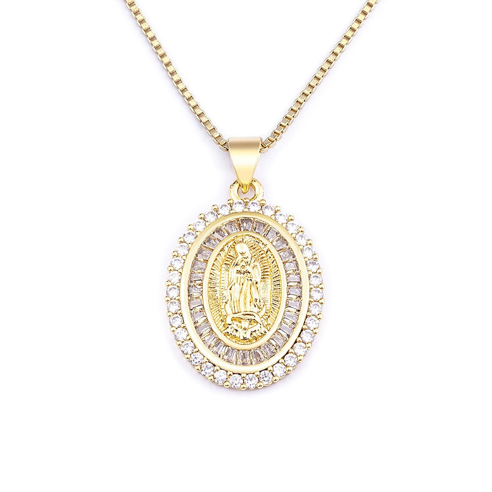 Medalla Santísima Virgen de Guadalupe - Baño en Oro 18k