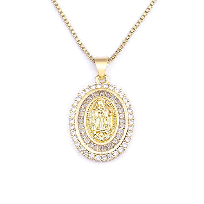 Medalla Santísima Virgen de Guadalupe - Baño en Oro 18k
