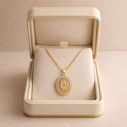 Medalla Santísima Virgen de Guadalupe - Baño en Oro 18k